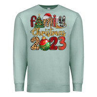 Seafoam family christmas 2023 Premium Sweatshirt - MaliasSmallBusiness