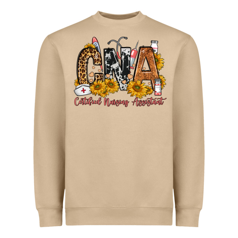 Cna Certified Nursing Assistant Heavyweight Sweatshirt by FaDigitalArtStudio | Teevron