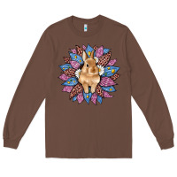 Chestnut easter leopard bunny sunflower Long Sleeve Tee - Artiststas