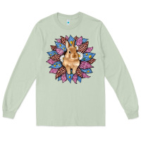 Matcha easter leopard bunny sunflower Long Sleeve Tee - Artiststas