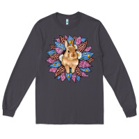 Smoke easter leopard bunny sunflower Long Sleeve Tee - Artiststas