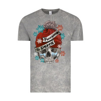 Cloud Rock freezing to death skull Vintage Tee - FaDigitalArtStudio