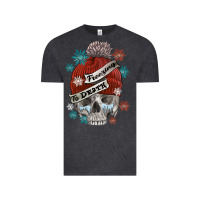 Vintage Black freezing to death skull Vintage Tee - FaDigitalArtStudio