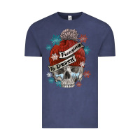 Vintage Denim freezing to death skull Vintage Tee - FaDigitalArtStudio