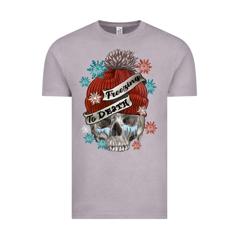 Freezing To Death Skull Vintage Tee by FaDigitalArtStudio | Teevron