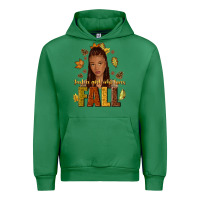 Emerald Just a girl who loves Fall afro woman Urban Hoodie - NancyCooperArtShop