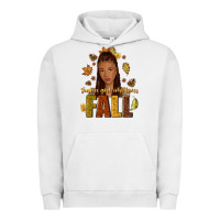 Pigment Lunar Rock Just a girl who loves Fall afro woman Urban Hoodie - NancyCooperArtShop