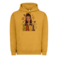 Pigment Peanut Butter Just a girl who loves Fall afro woman Urban Hoodie - NancyCooperArtShop