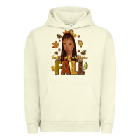 Pigment Pistachio Just a girl who loves Fall afro woman Urban Hoodie - NancyCooperArtShop