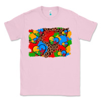 Bubblegum Pink autism heart background Classic Tee - AdoDesignShop