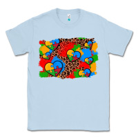 Dusty Blue autism heart background Classic Tee - AdoDesignShop