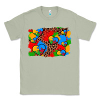 Matcha autism heart background Classic Tee - AdoDesignShop