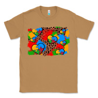Toasted Coconut autism heart background Classic Tee - AdoDesignShop