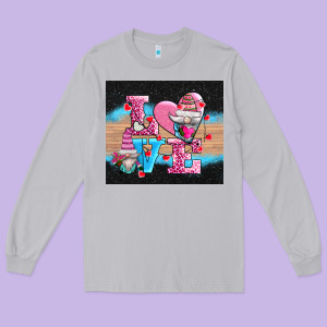 V.d Love Gnomes Long Sleeve Tee Designed By Adodesignshop