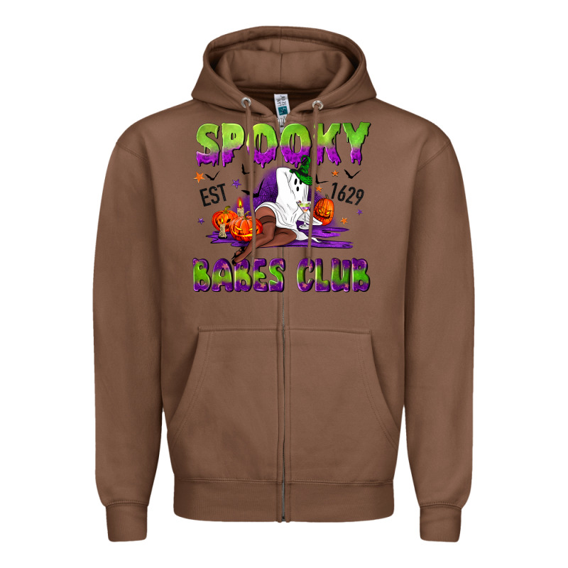Spooky Babes Club Zipper Hoodie by NancyCooperArtShop | Teevron