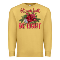 Antique Gold Let your heart be light Premium Sweatshirt - MaliasSmallBusiness