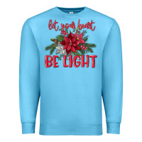 Ocean Blue Let your heart be light Premium Sweatshirt - MaliasSmallBusiness