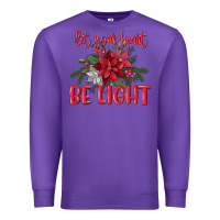 Purple Let your heart be light Premium Sweatshirt - MaliasSmallBusiness
