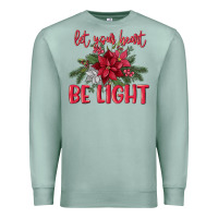 Seafoam Let your heart be light Premium Sweatshirt - MaliasSmallBusiness
