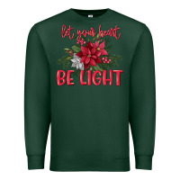 Sports Green Let your heart be light Premium Sweatshirt - MaliasSmallBusiness