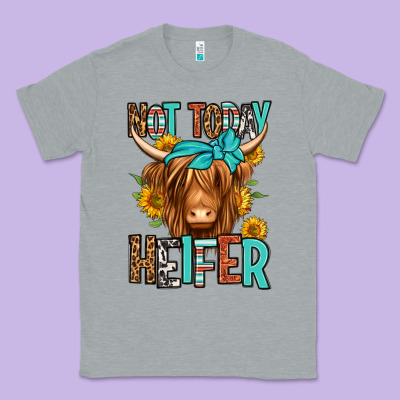 Not Today Heifer Long Haired Cow Classic Tee Designed By Jasminsmagicworld