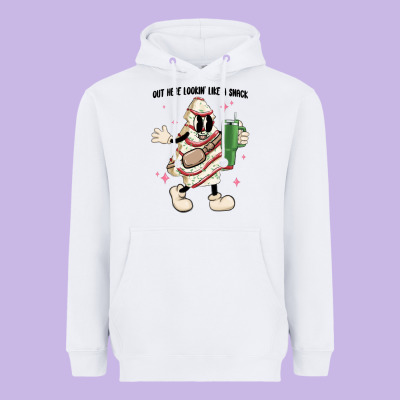 Out Here Lookin Like A Snack Heavyweight Hoodie Designed By Maliassmallbusiness