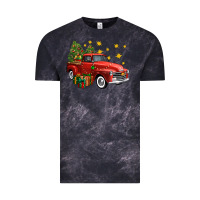 Cloud Black christmas truck Vintage Tee - FaDigitalArtStudio