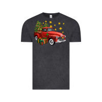 Vintage Black christmas truck Vintage Tee - FaDigitalArtStudio