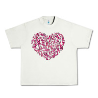 Pistachio breast cancer ribbon heart Urban Heavy Tee - AdoDesignShop