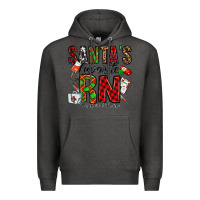 Charcoal Heather santa's favorite rn Premium Hoodie - Jasminsmagicworld