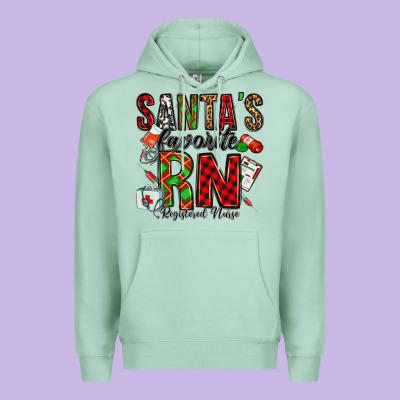 Santa's Favorite Rn Premium Hoodie Designed By Jasminsmagicworld