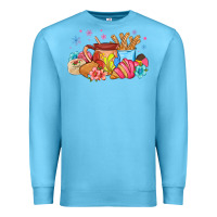 Ocean Blue mexican deserts christmas Premium Sweatshirt - MaliasSmallBusiness