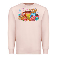 Pale Pink mexican deserts christmas Premium Sweatshirt - MaliasSmallBusiness