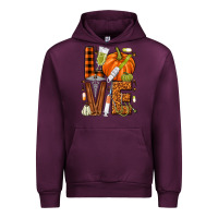 Mauve Wine Fall Nurse love Urban Hoodie - NancyCooperArtShop