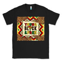 Black young black and free Classic Tee - Artiststas