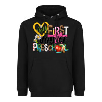 Black my first day of preschool Heavyweight Hoodie - NancyCooperArtShop