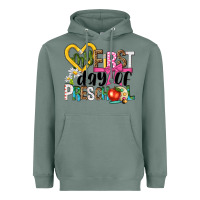 Sage my first day of preschool Heavyweight Hoodie - NancyCooperArtShop