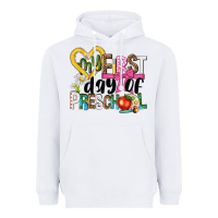 White my first day of preschool Heavyweight Hoodie - NancyCooperArtShop
