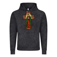 Vintage Black our lady of guadalupe cros Vintage Hoodie - JahusDesignShop