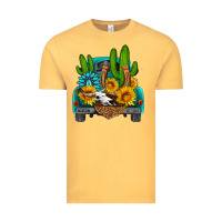 Vintage Mustard western truck Horseshoe Vintage Tee - HRA Design Shop