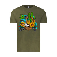 Vintage Olive western truck Horseshoe Vintage Tee - HRA Design Shop