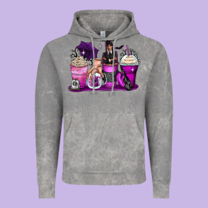 Wednesday Coffee Cups Vintage Hoodie Designed By Zillion Design Studio