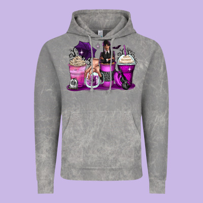 Wednesday Coffee Cups Vintage Hoodie Designed By Zillion Design Studio