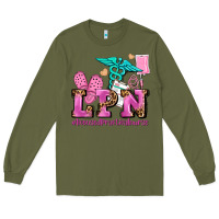Army Green lpn licensed practical nurse Long Sleeve Tee - AdoDesignShop