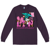 Plum lpn licensed practical nurse Long Sleeve Tee - AdoDesignShop