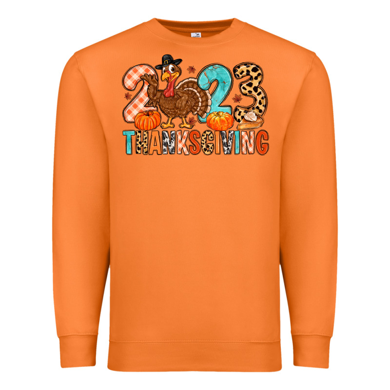 2023 Thanksgiving Premium Sweatshirt by MaliasSmallBusiness | Teevron