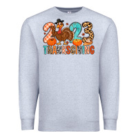 Heather Grey 2023 thanksgiving Premium Sweatshirt - MaliasSmallBusiness