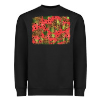 Black watermelon leopard pattern background Heavyweight Sweatshirt - HRA Design Shop