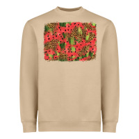 Mushroom watermelon leopard pattern background Heavyweight Sweatshirt - HRA Design Shop