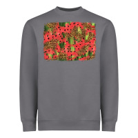 Storm watermelon leopard pattern background Heavyweight Sweatshirt - HRA Design Shop